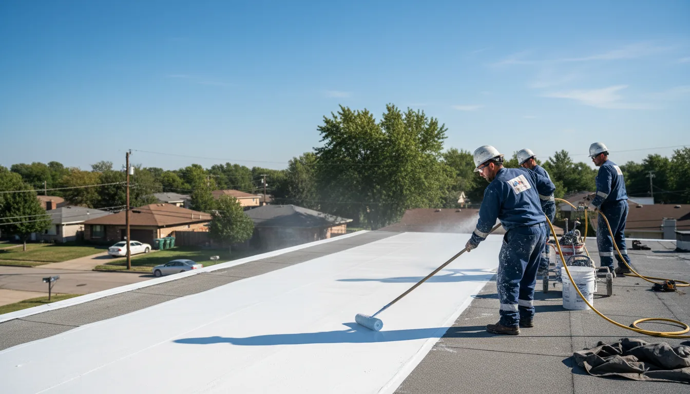 Commercial roof coating in Barnes City, IA near me